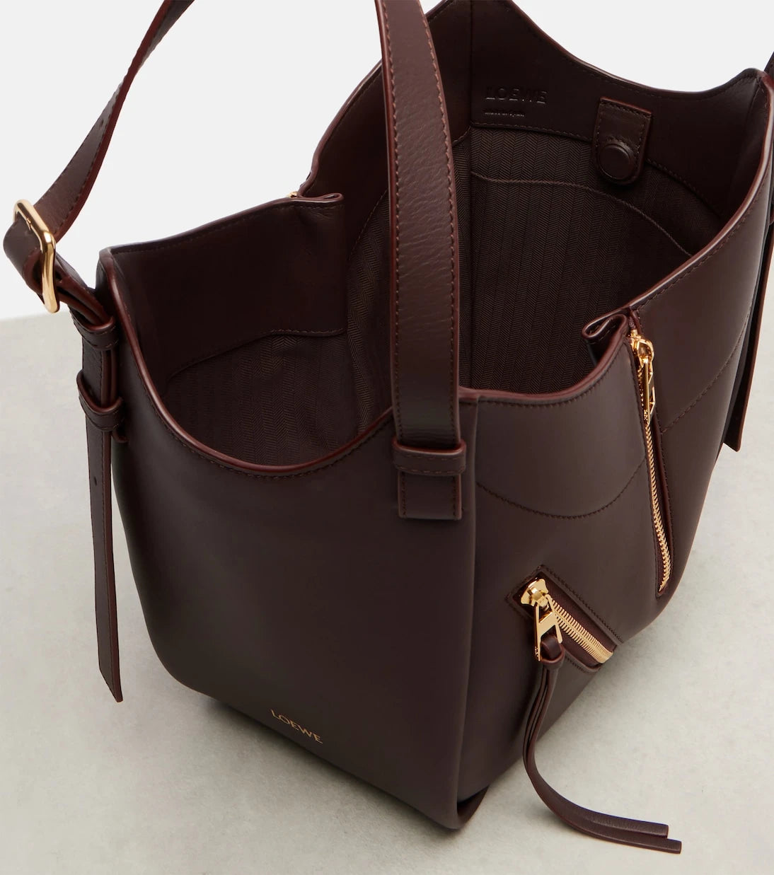 Loewe - Hammock Flip Medium leather tote bag