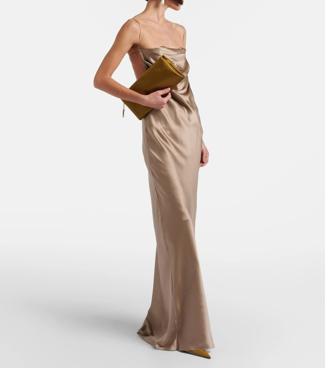Saint Laurent - Evening satin clutch