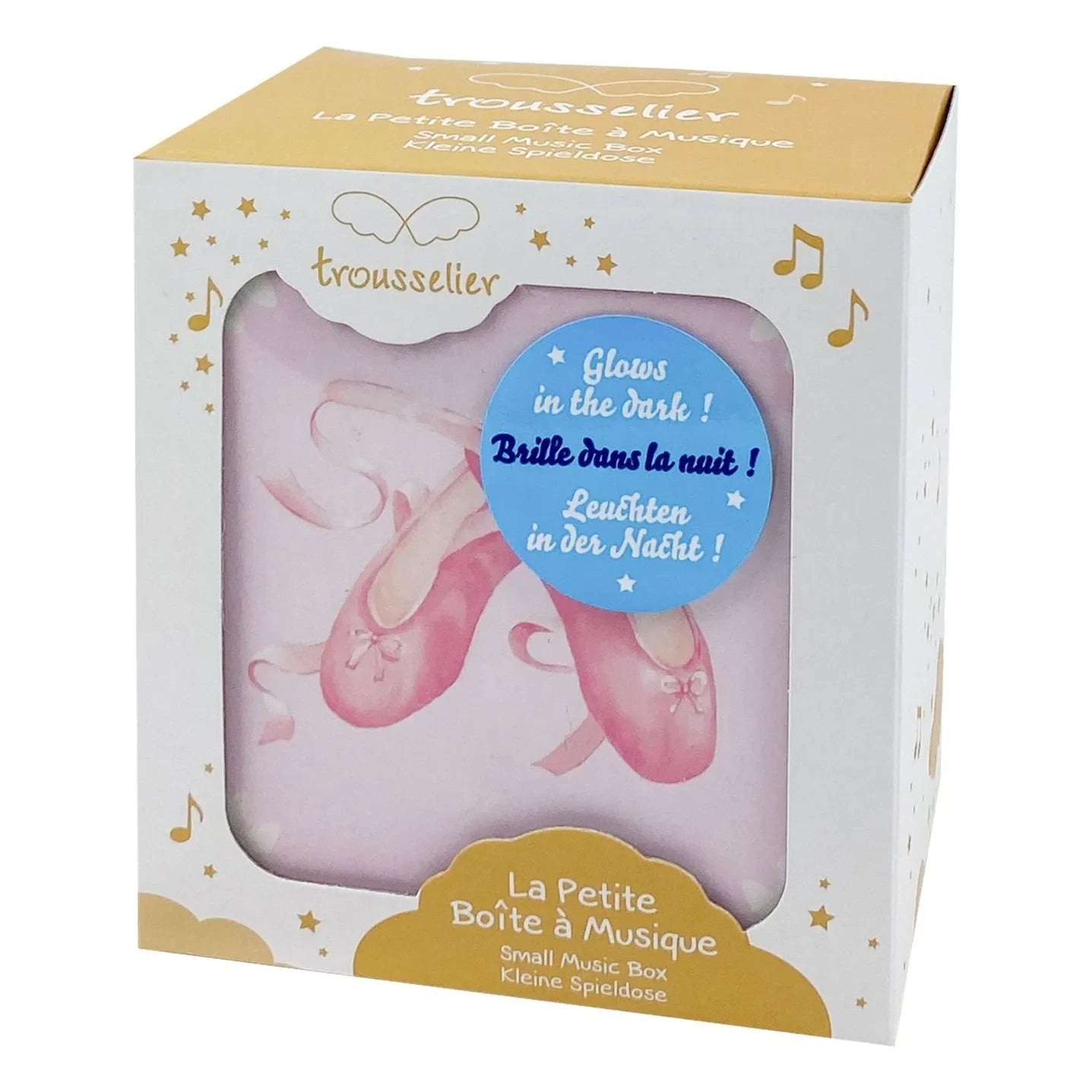 Trousselier - Phosphorenscente Ballerine music box | Pink
