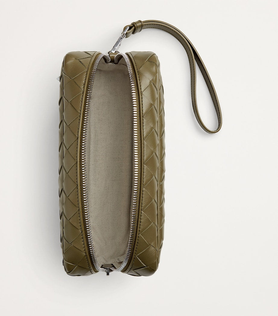 Bottega Veneta Leather Intrecciato Pouch
