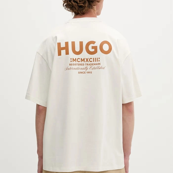 HUGO Blue erkek pamuklu tişört Nalono