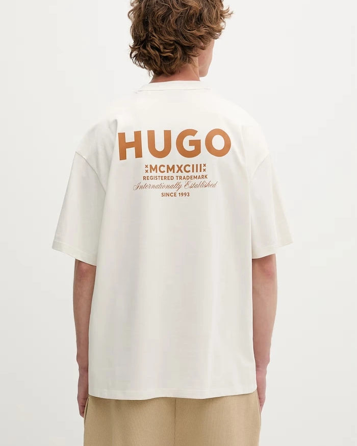 HUGO Blue erkek pamuklu tişört Nalono