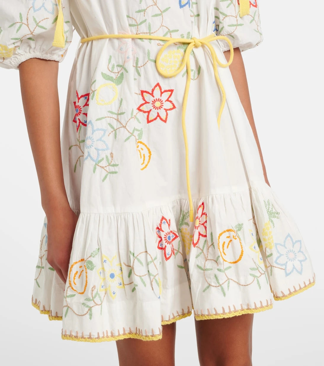 Alémais - Embroidered cotton minidress