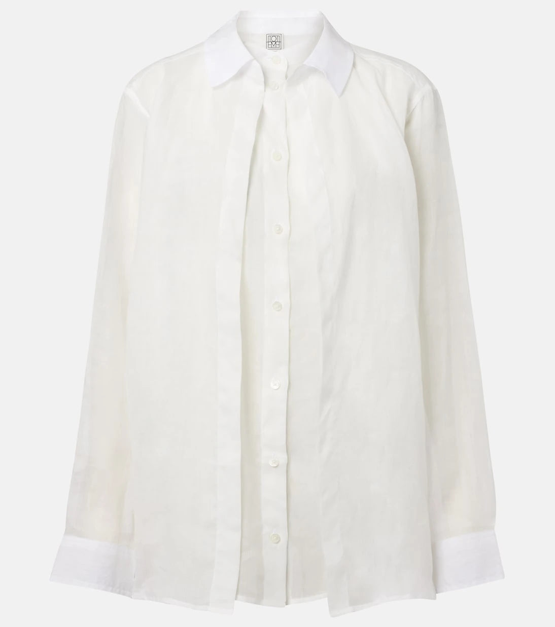 Toteme - Layered ramie voile shirt