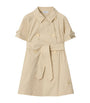 Burberry Kids Beige Stretch-Cotton Trench Dress (3-12 Years)