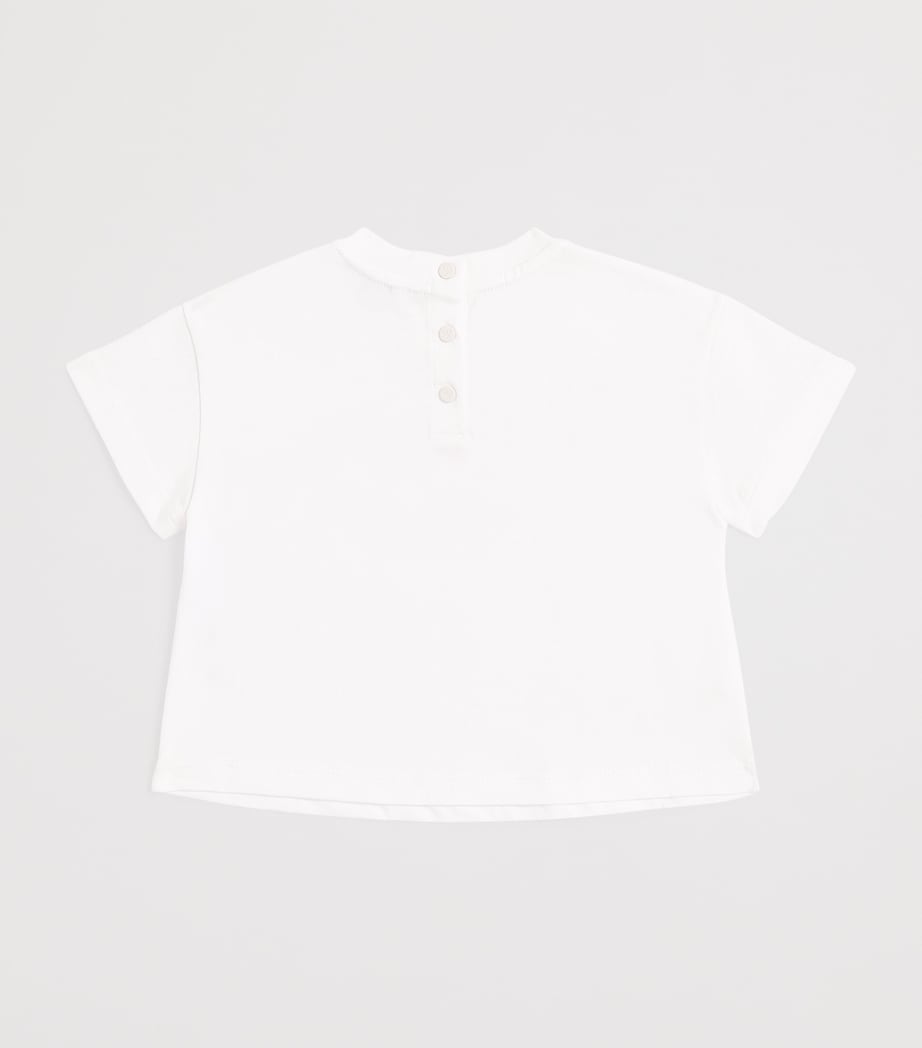 Emporio Armani Kids Cotton Embroidered Logo T-Shirt (6-36 Months)