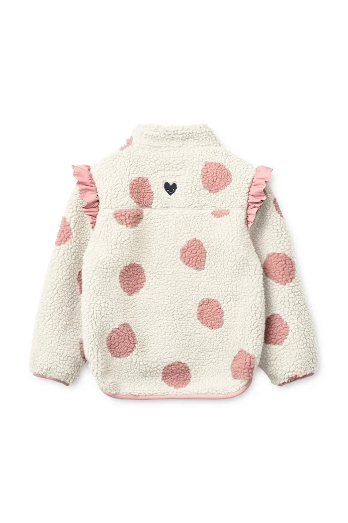 Liewood късо яке за деца Noam Pile Jacket w Frill