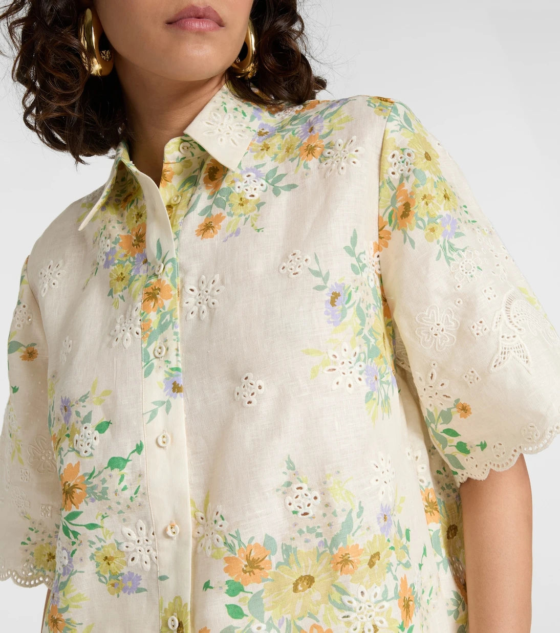 Alémais - Juliette floral linen shirt