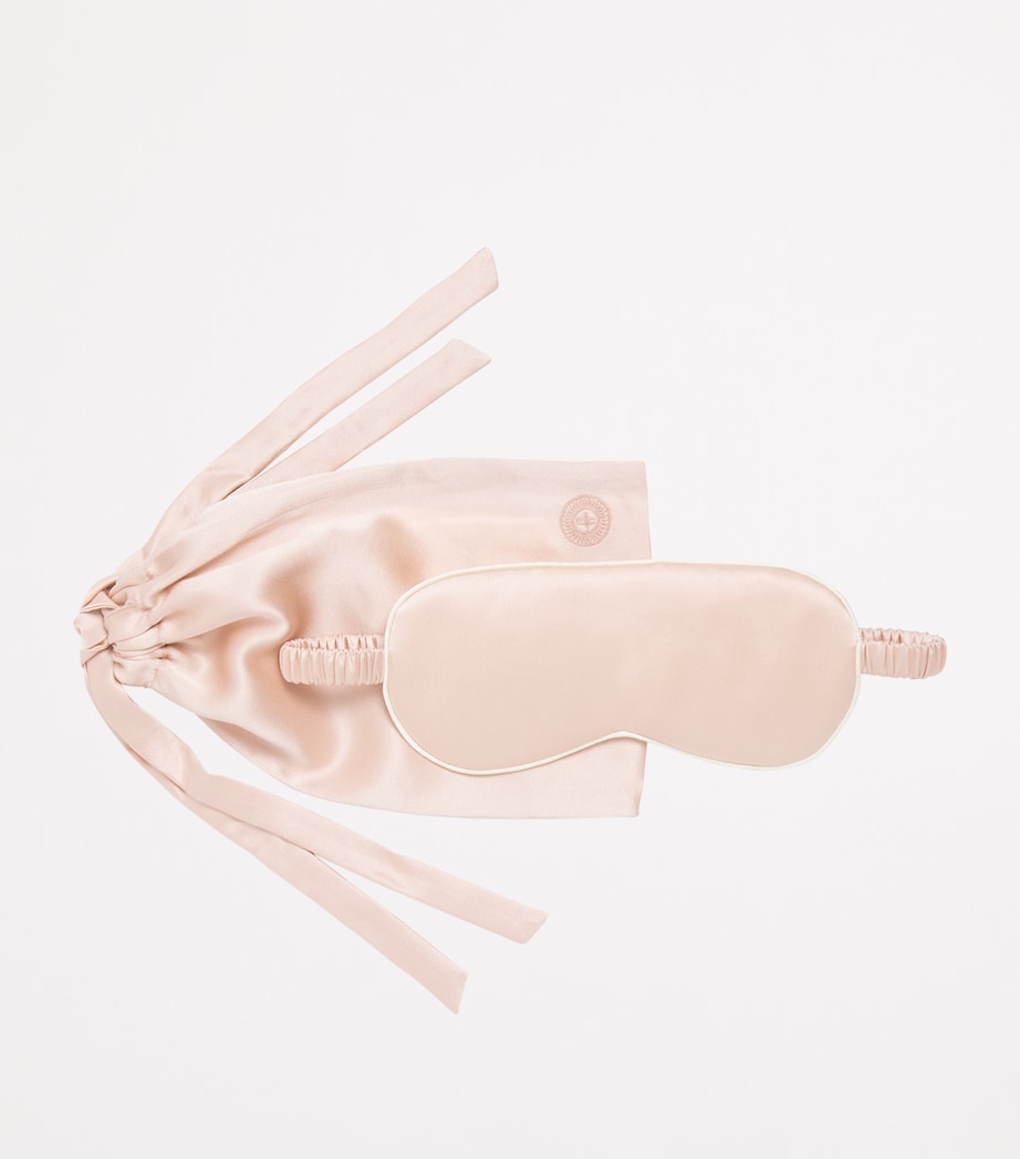 Pink Silk Satin Sleep Mask
