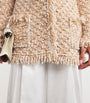 Fabiana Filippi Beige Sequin Tweed Jacket