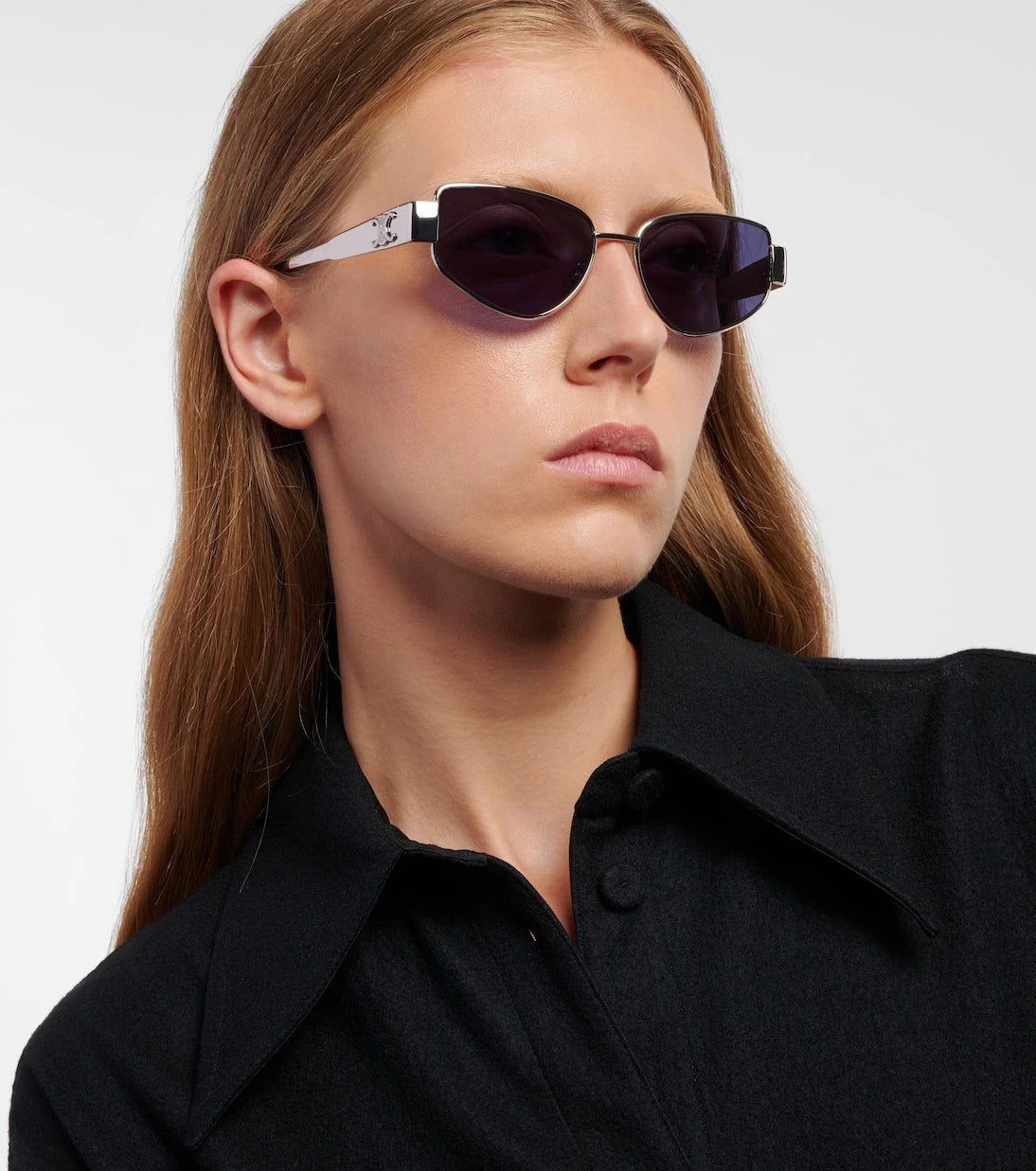 Celine Eyewear - Triomphe cat-eye sunglasses