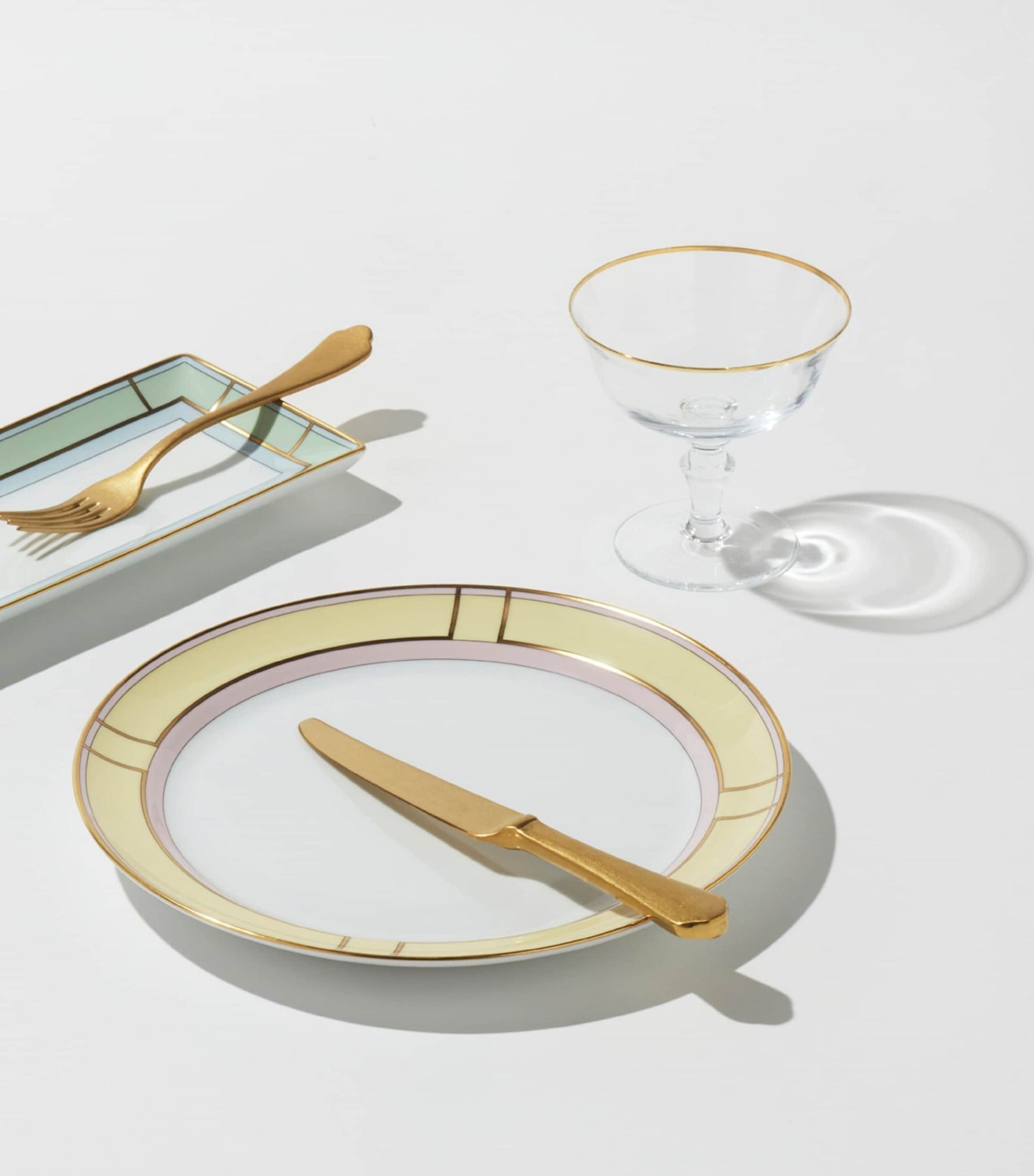 GINORI 1735 Porcelain Colonna Diva Giallo Dinner Plate (27cm)