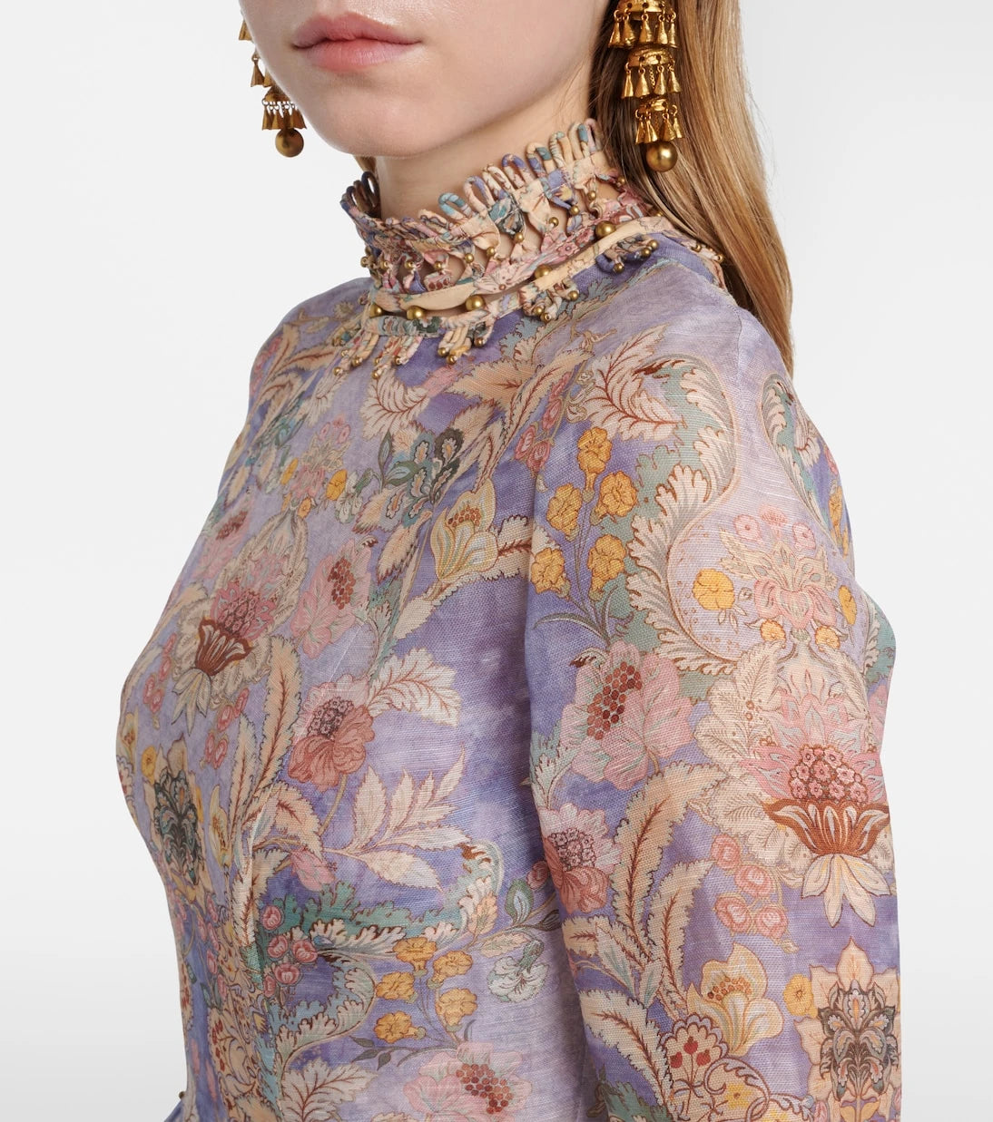 Zimmermann - Rebellion linen and silk midi dress