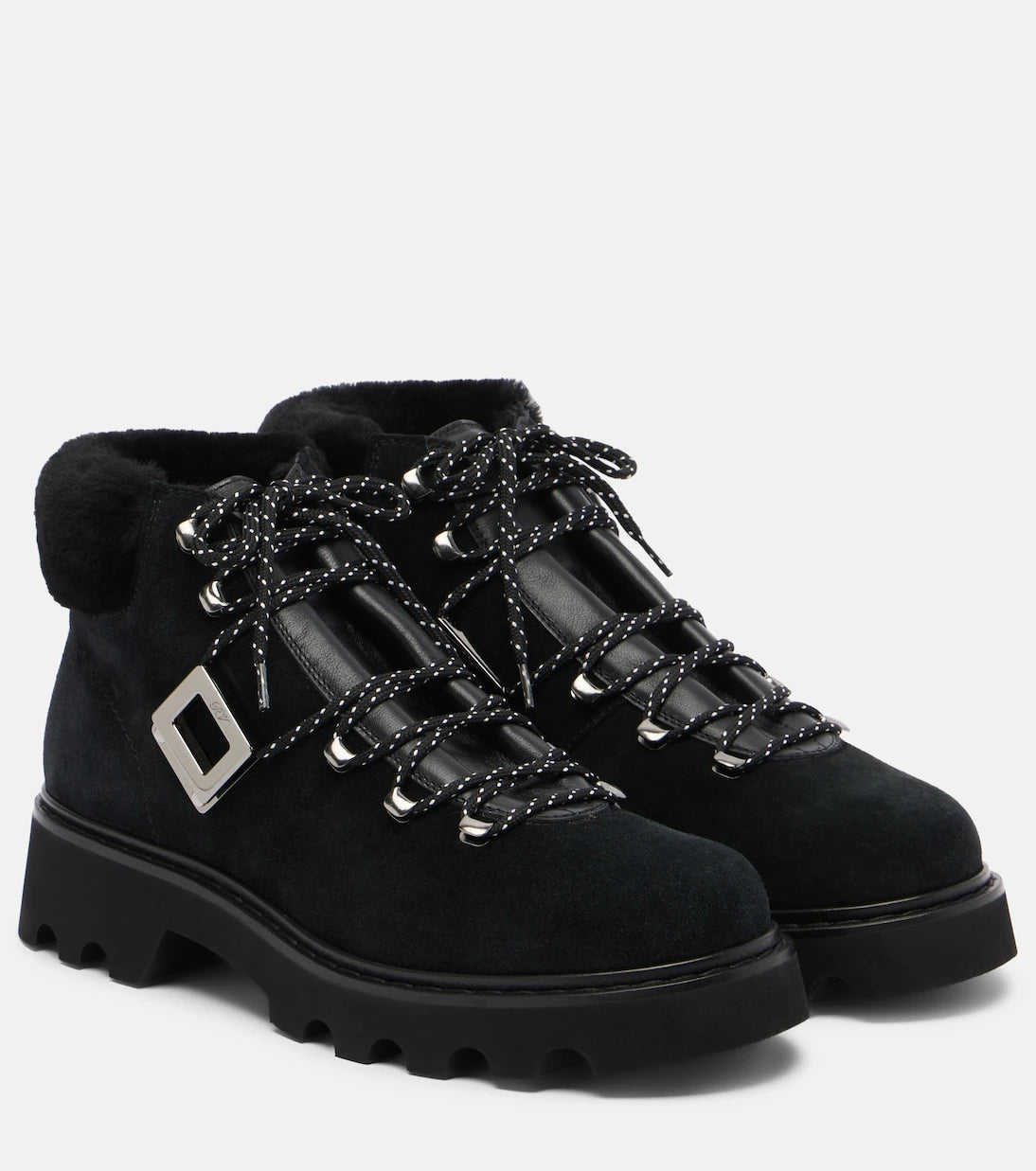 Roger Vivier - Viv' Rangers suede lace-up boots
