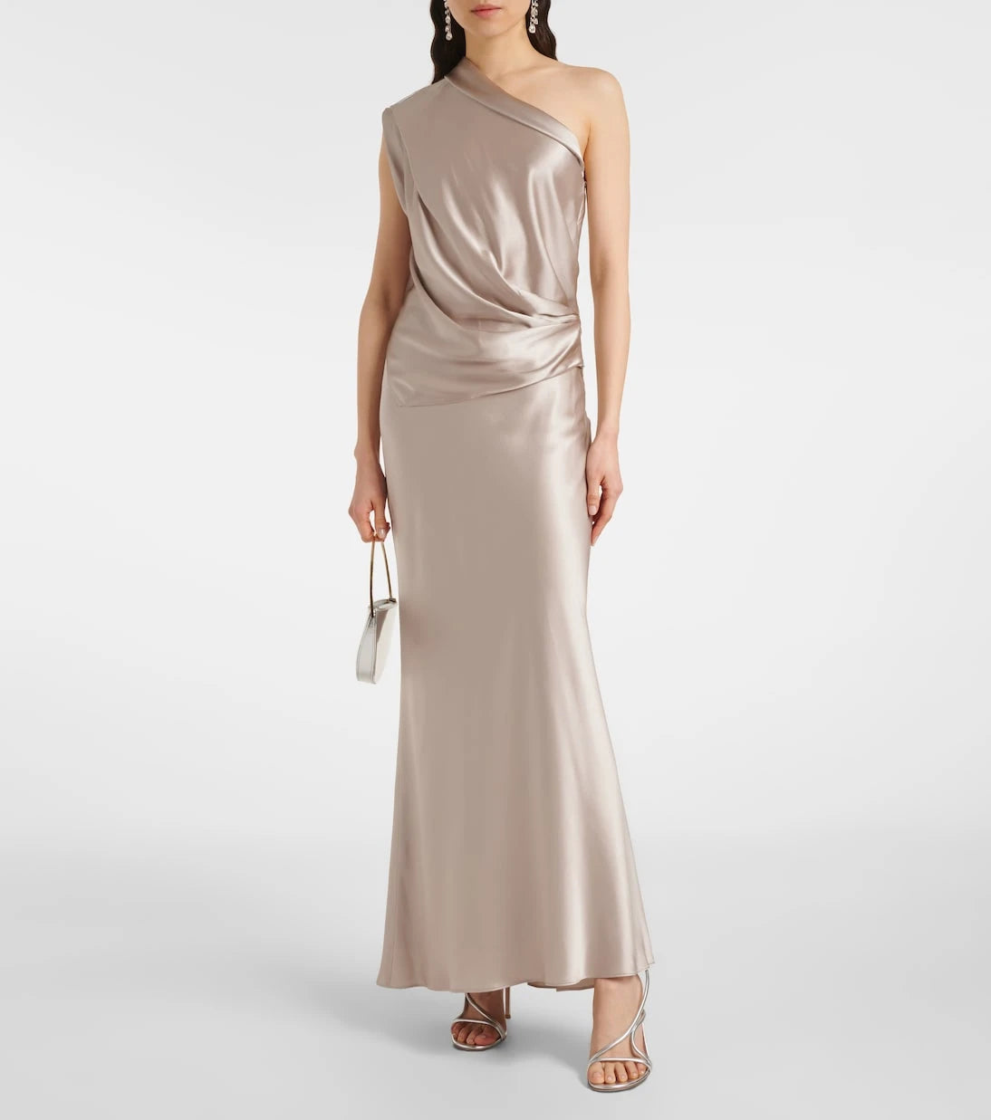 The Sei - Asymmetric silk satin top