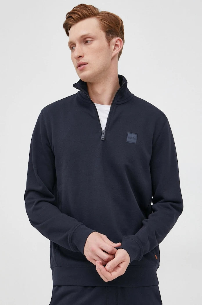 BOSS Orange erkek pamuklu Zetrust sweatshirt