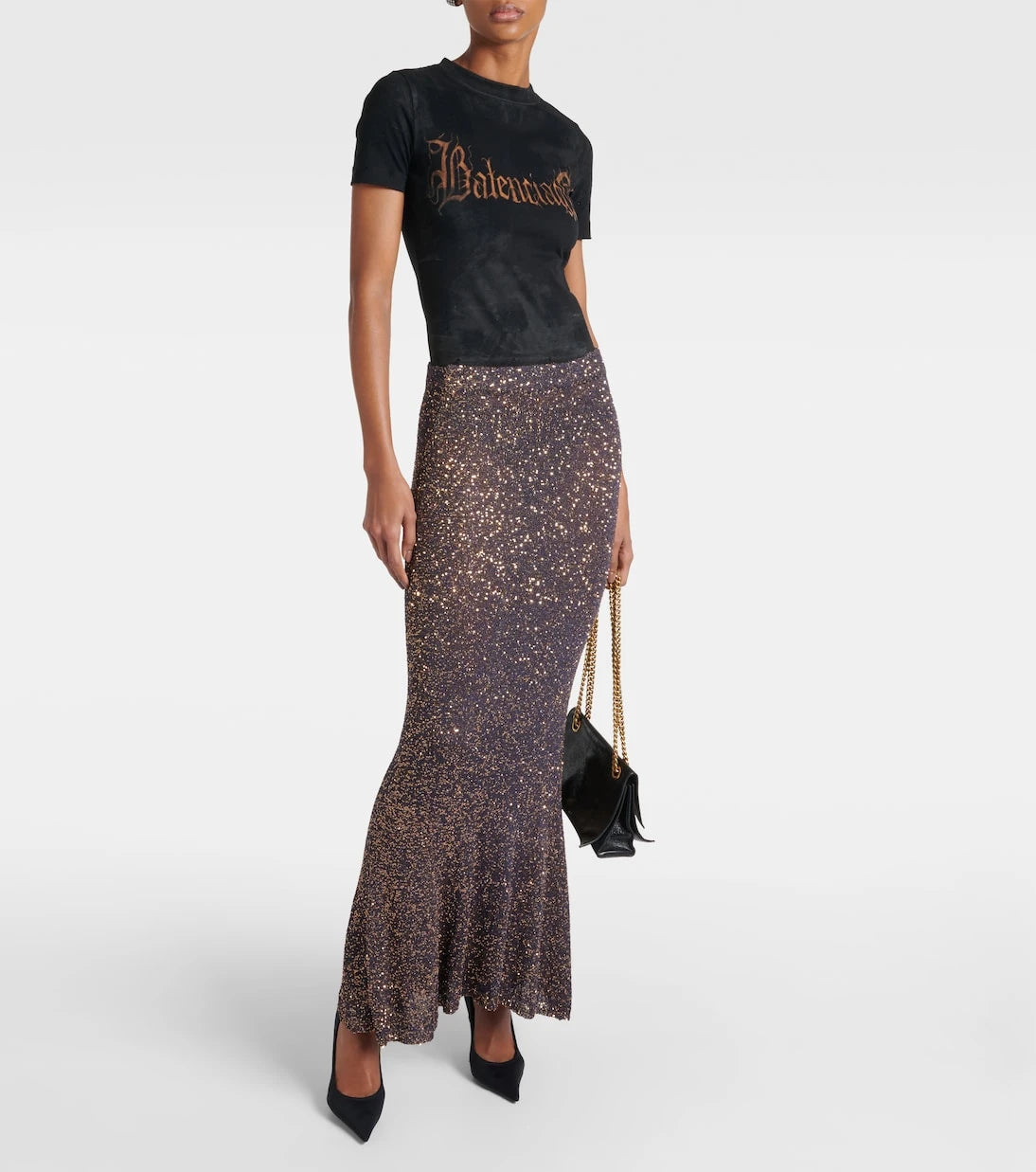 Balenciaga - Sequined maxi skirt
