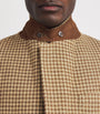 Polo Ralph Lauren Brown Linen, Wool and Silk Houndstooth Blazer