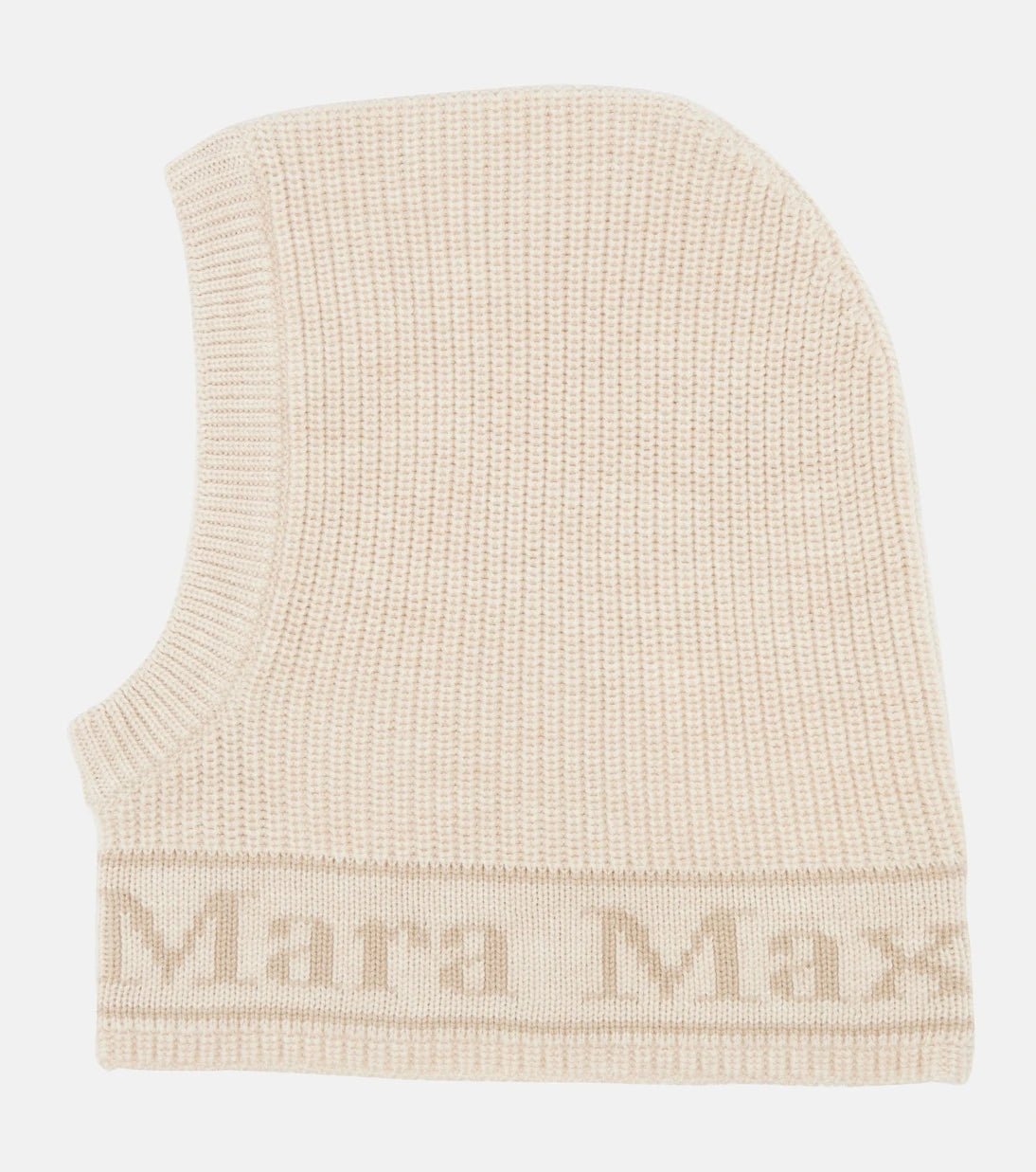 Max Mara - Logo intarsia wool balaclava