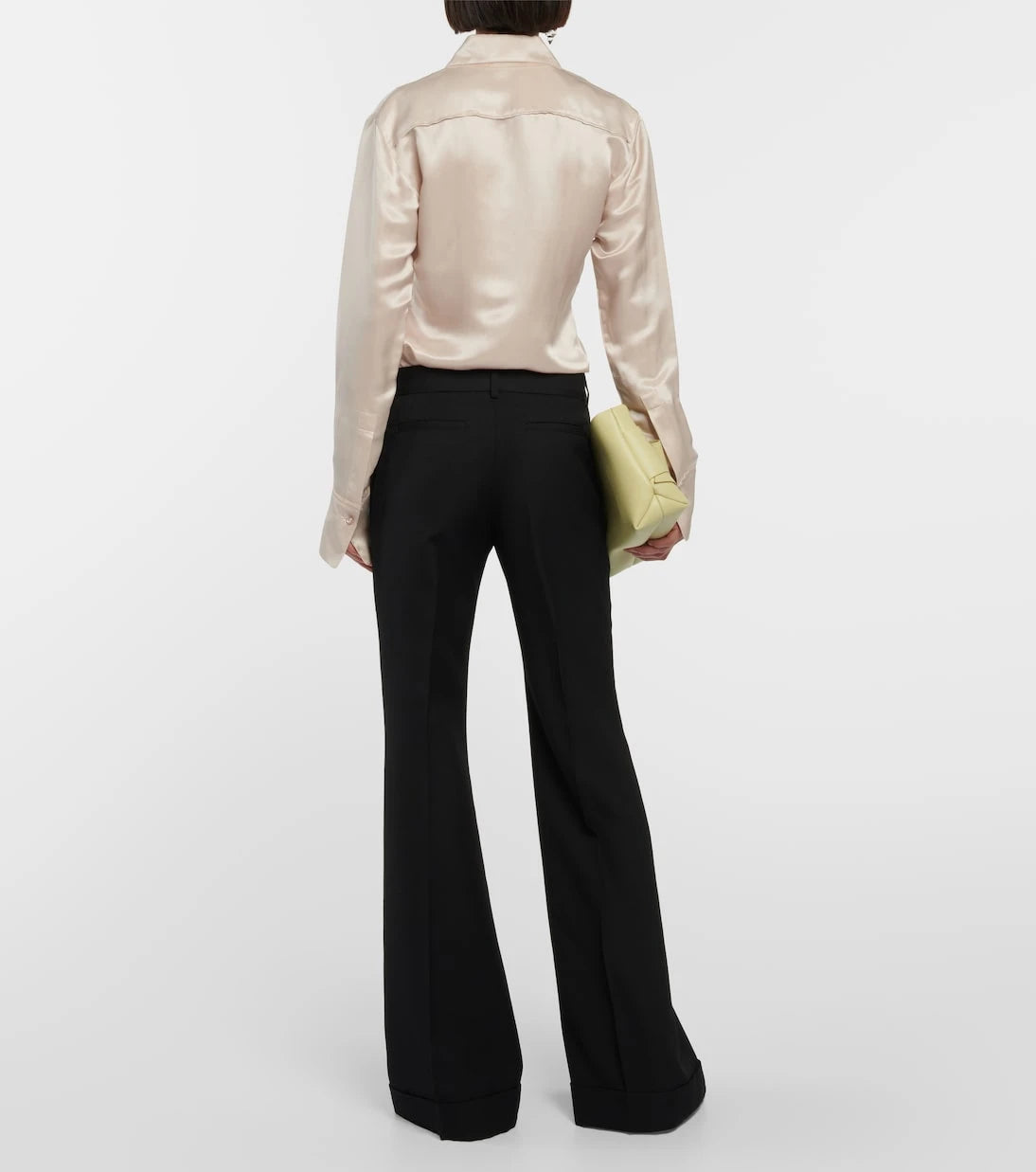 Acne Studios - بنطلون بقصة واسعة من مزيج الصوف