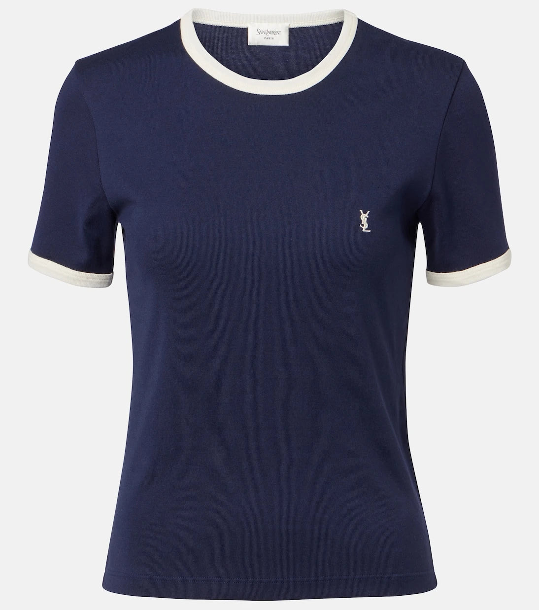 Saint Laurent - Cassandre cotton jersey T-shirt