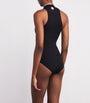UPF 50+ Half-Zip Katya Swimsuit BLACK