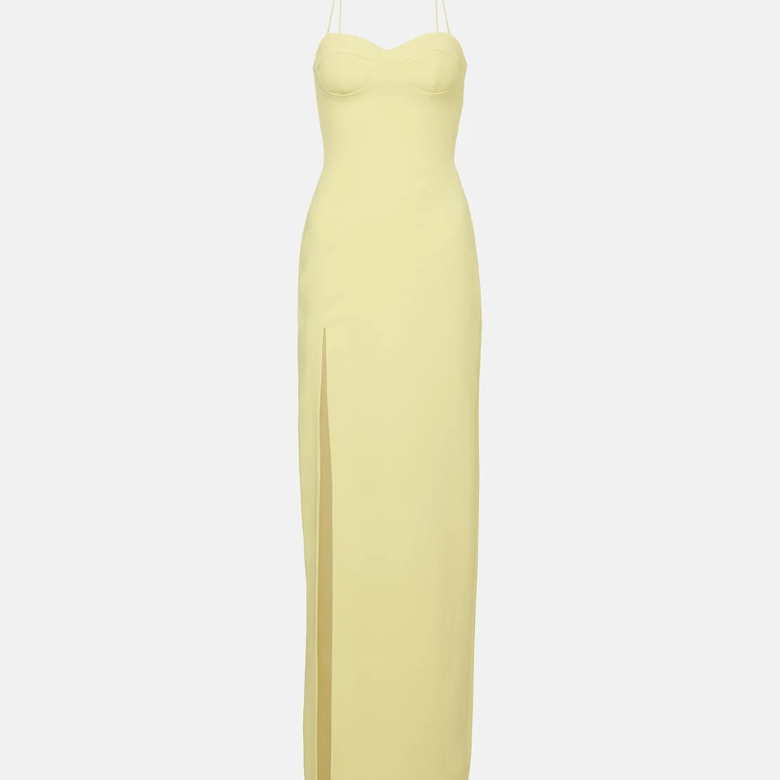 David Koma - Side-slit corset gown