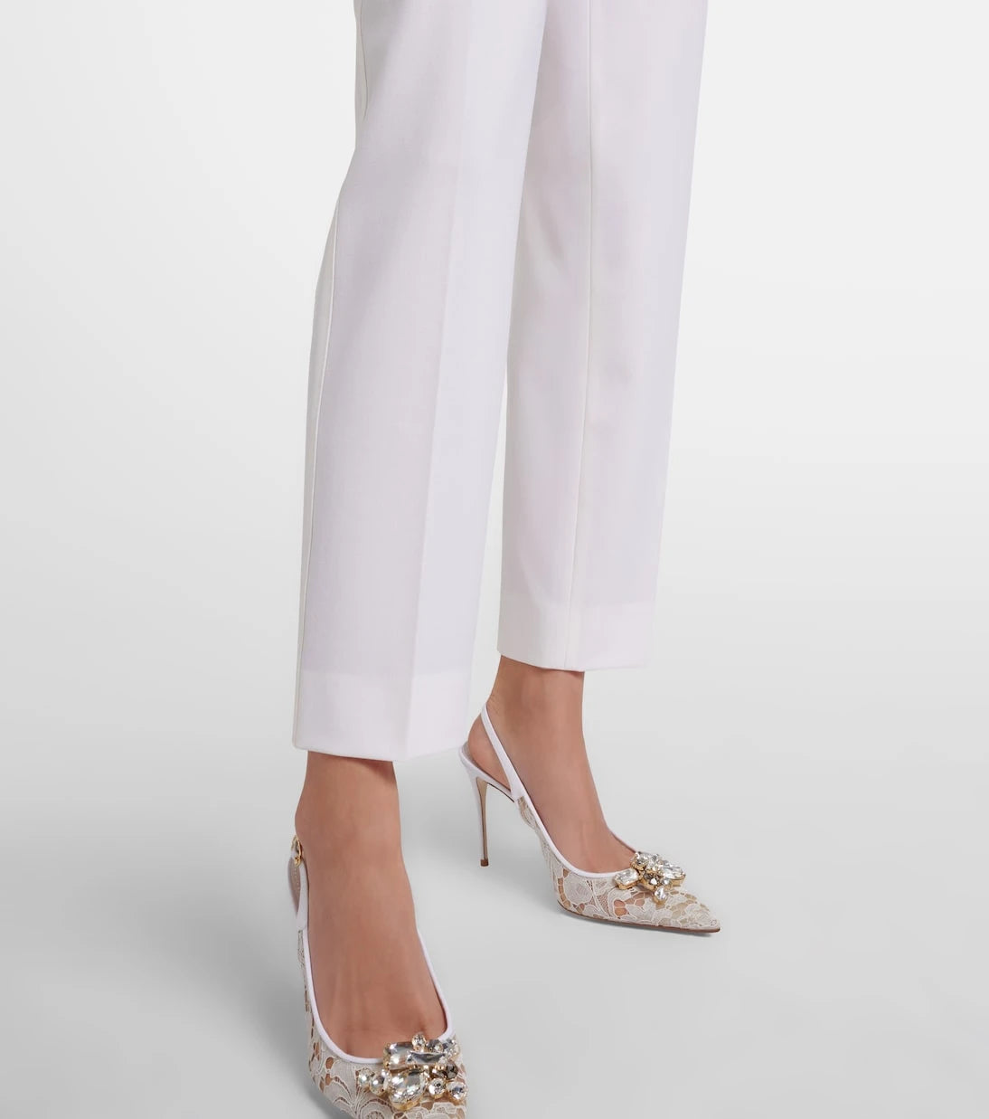 Dolce&Gabbana - Low-rise wool-blend pants