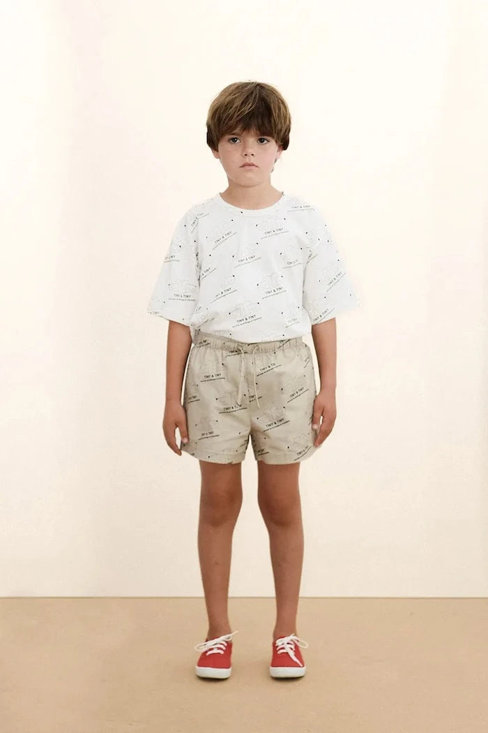 Tinycottons TINY & TINY KNITTED TEE Çocuk Pamuklu Tişört
