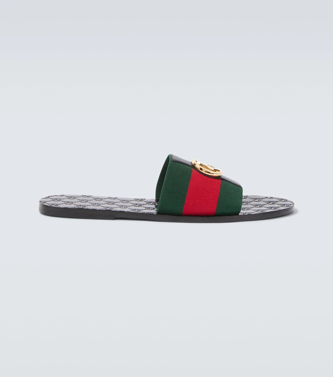 Gucci - Riviera GG leather slides