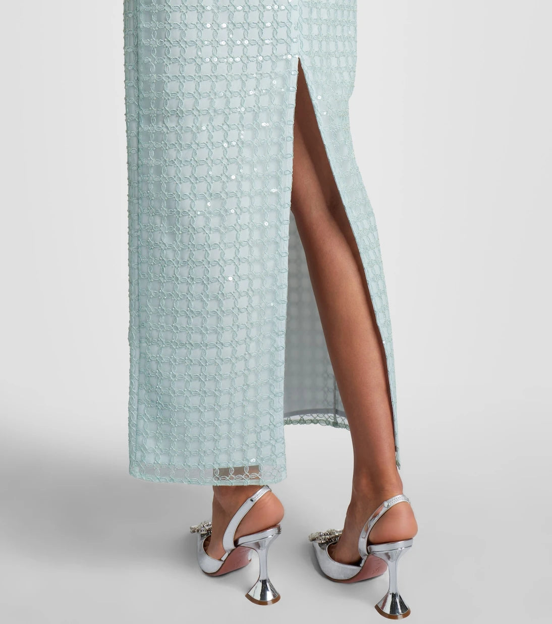 Rotate - Embroidered sequined maxi dress