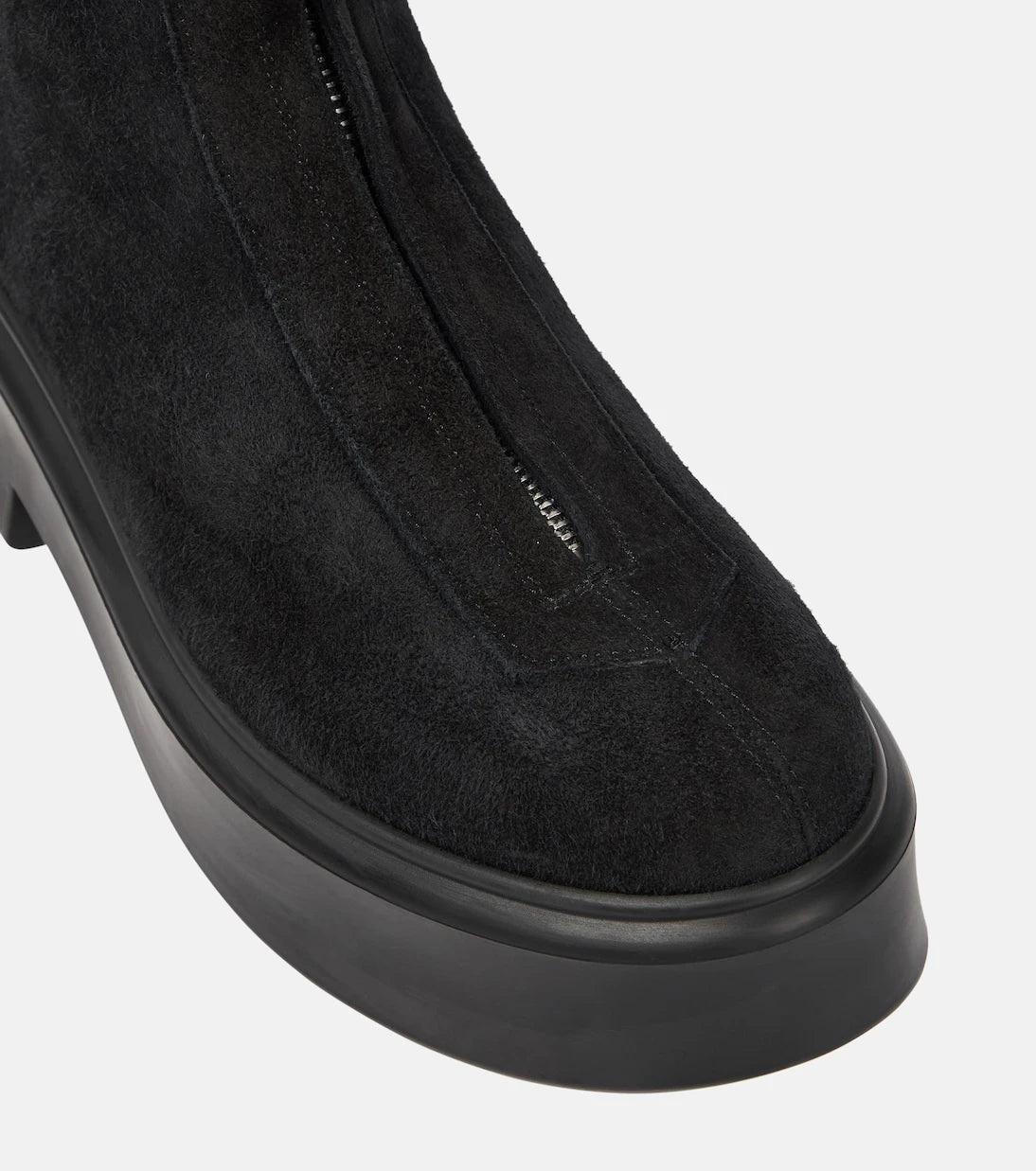 The Row - Suede ankle boots