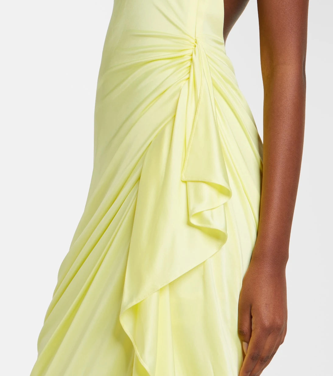 Versace - Medusa draped jersey gown