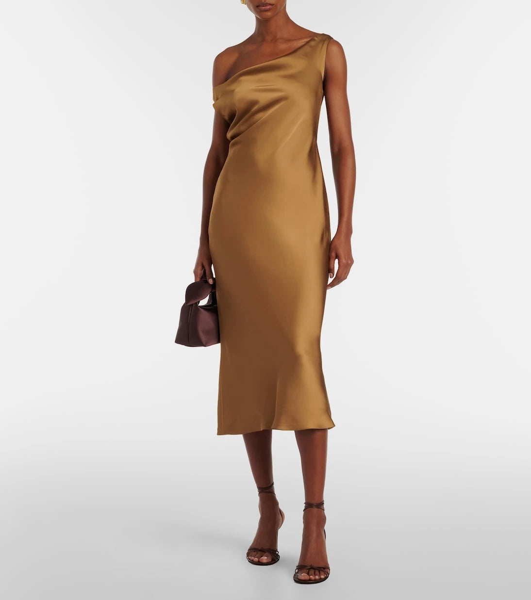 Norma Kamali - Maria crêpe satin midi dress