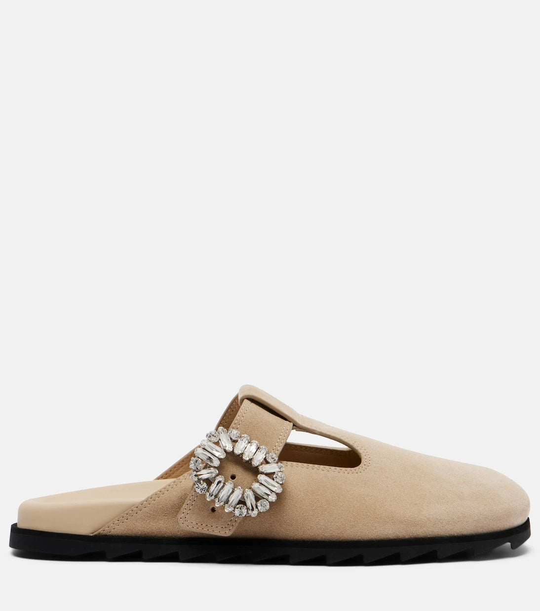 Roger Vivier - Slidy Viv' embellished suede mules
