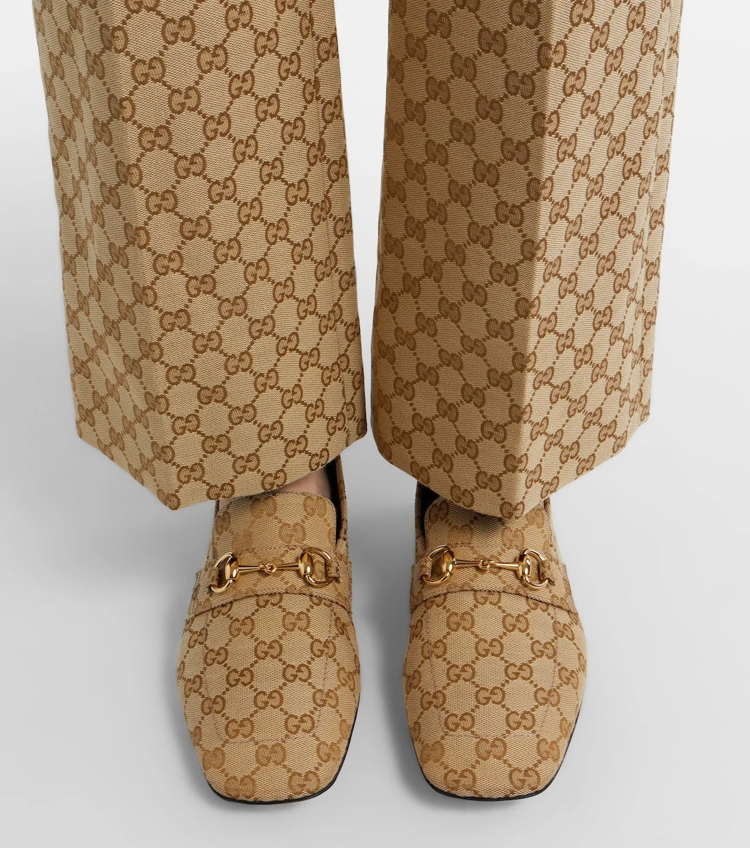 Gucci - Horsebit GG Canvas loafers