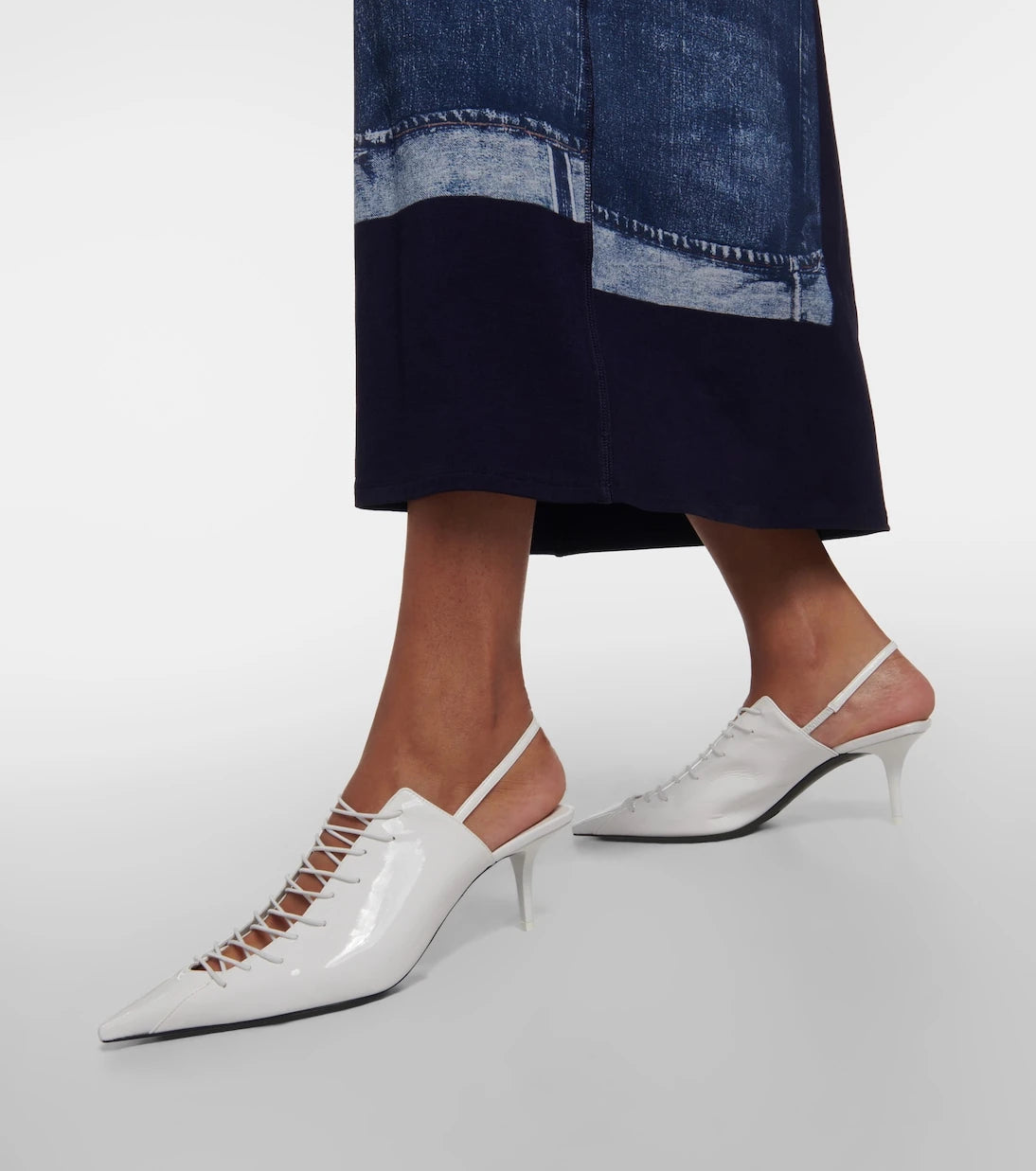 Jimmy Choo - x Jean Paul Gaultier Corset leather pumps
