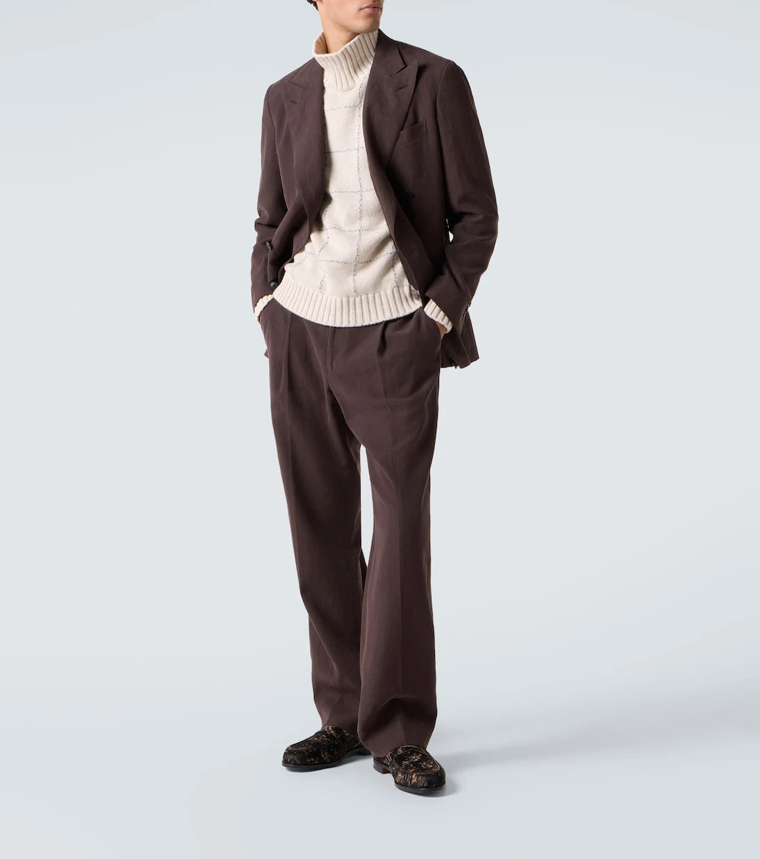 John Lobb - Lopez calf hair penny loafers