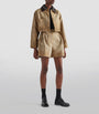 Prada Neutral Canvas Shorts
