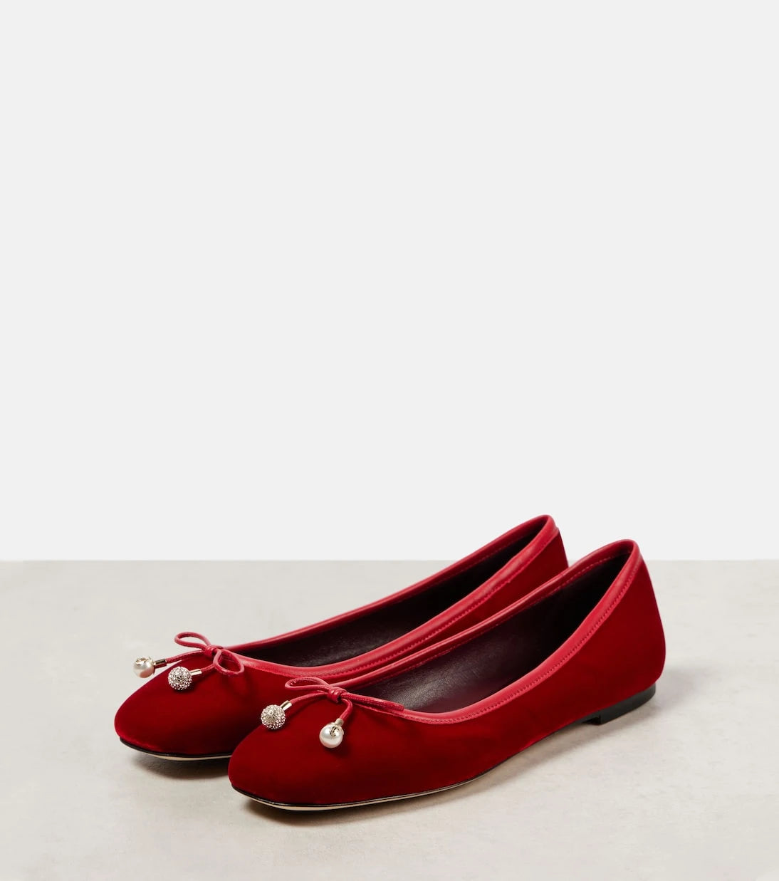 Jimmy Choo - Elme velvet ballet flats