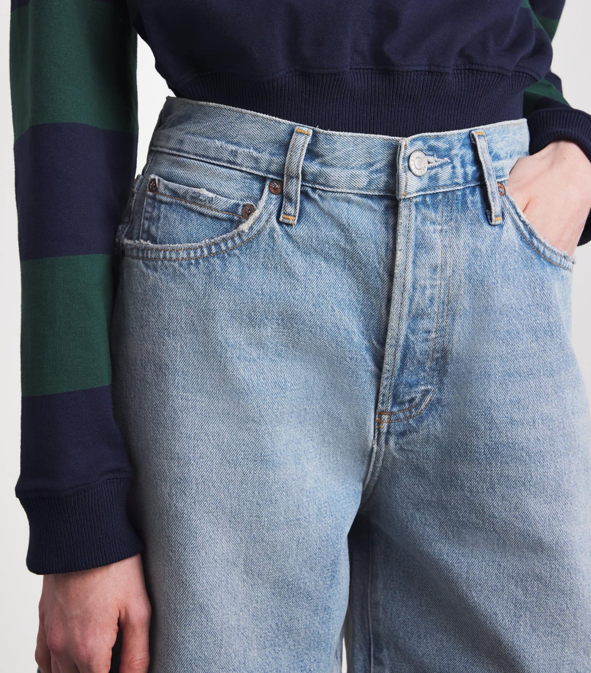 Blue Denim Dame Wide-Leg Shorts