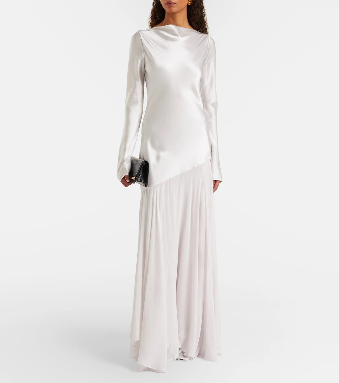 Tove - Cordelia silk satin and chiffon maxi dress