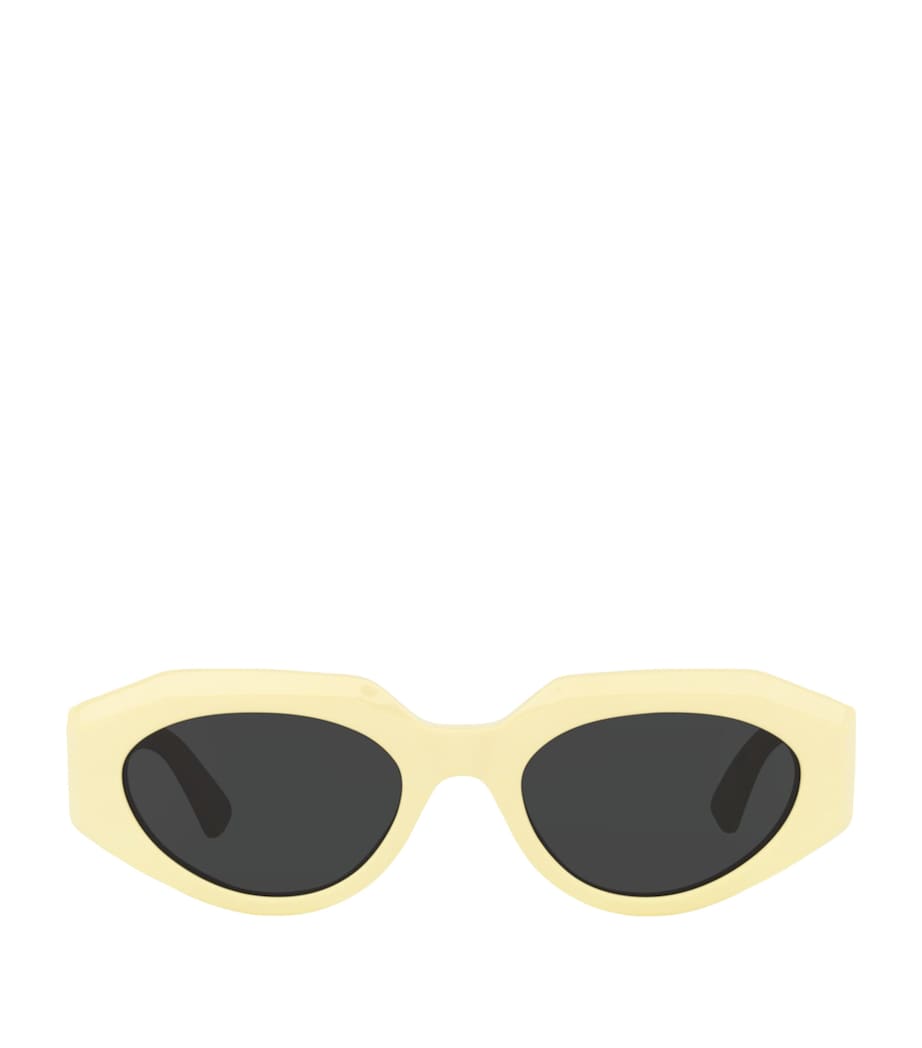 Yellow Oval Sunglasses