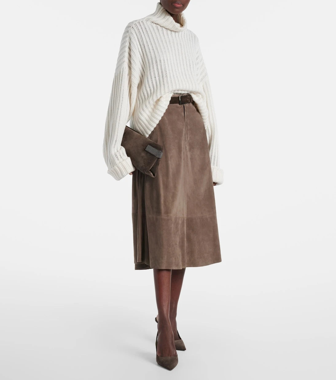 Brunello Cucinelli - Ribbed-knit cashmere turtleneck sweater