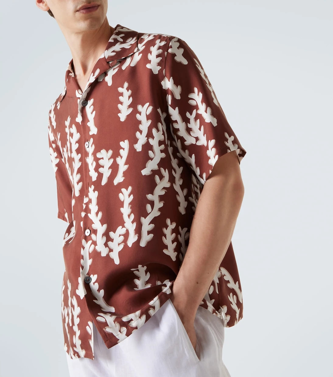 Zegna - Printed silk bowling shirt