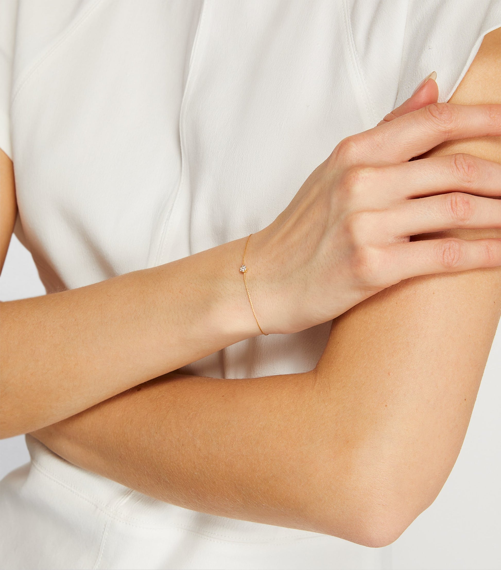 Yellow Gold and Diamond Illusion Bracelet