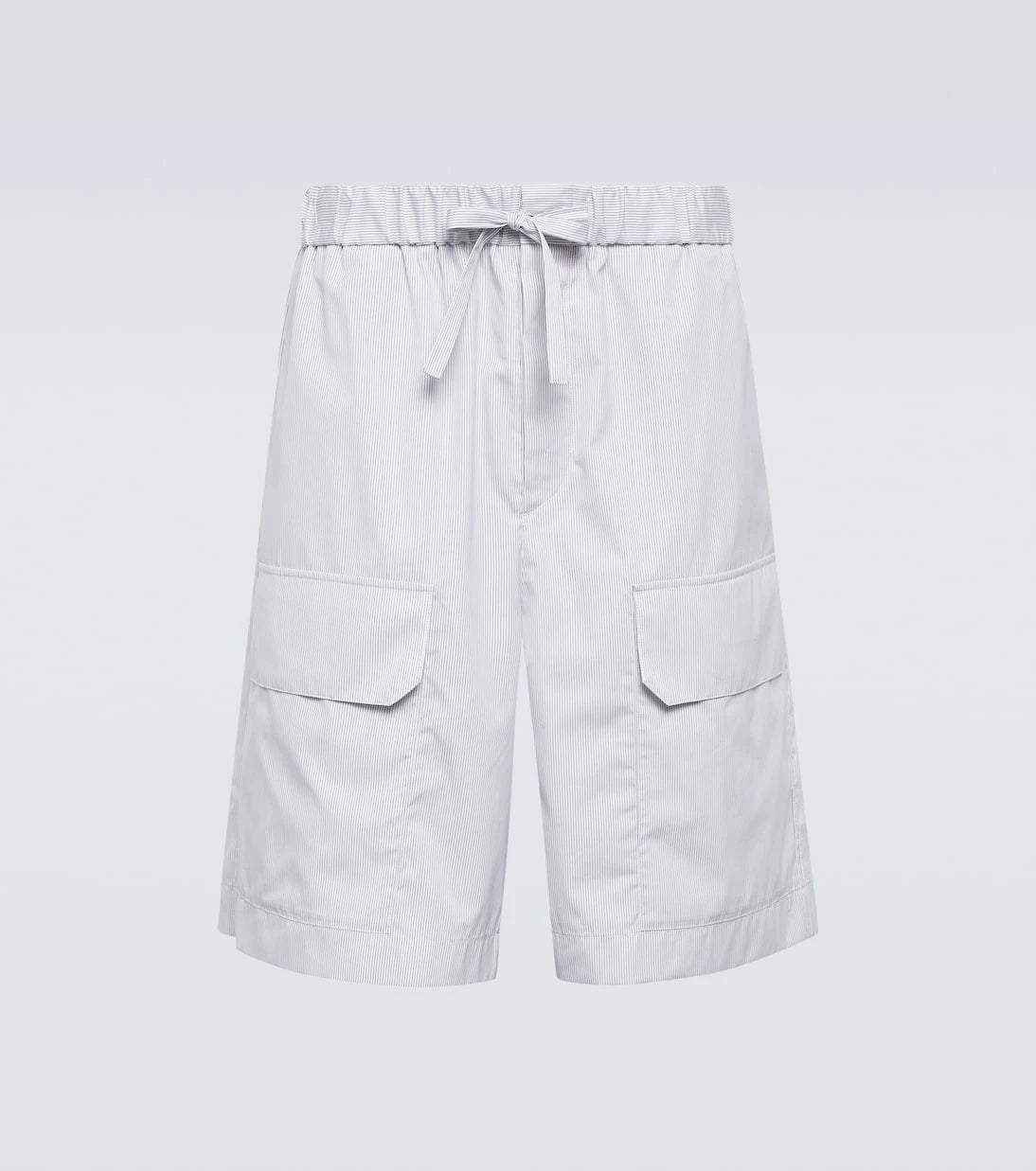 Jil Sander - Striped cotton Bermuda shorts