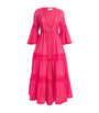 Pink Cotton Glen Kaftan Robe