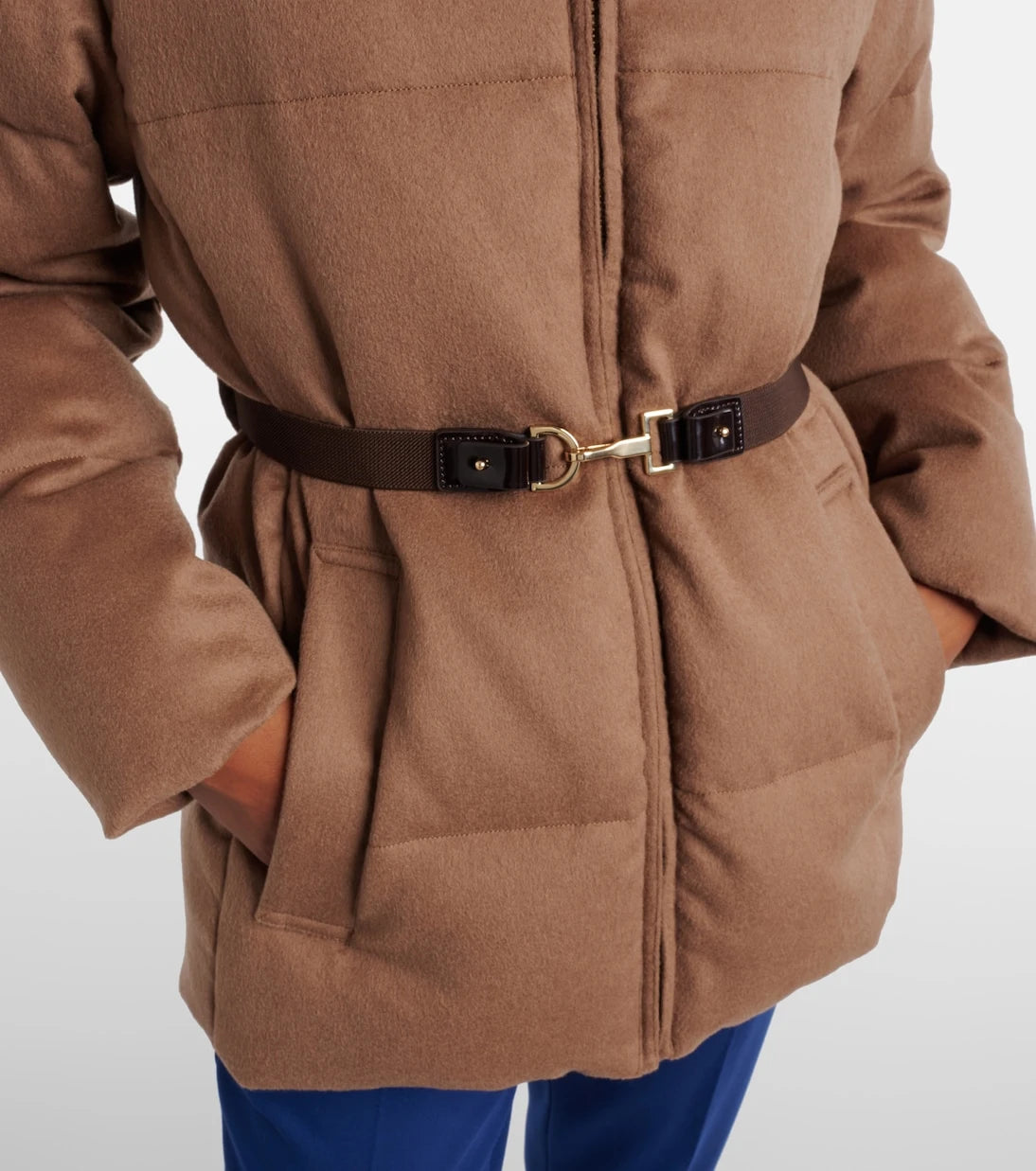 Max Mara - جاكيت بافر The Cube Corona من وبر الجمل