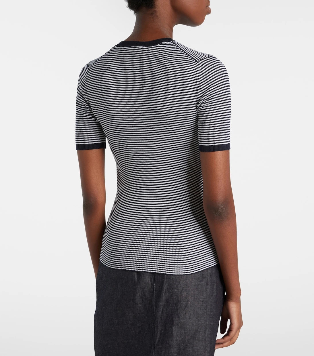 Prada - Logo striped silk sweater